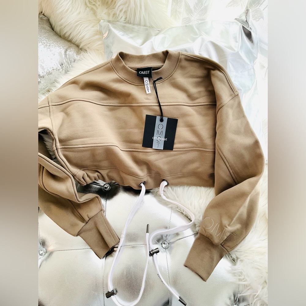 🛑🛑🛑OMST JADE CROPPED SWEATSHIRT - Picture 12 of 12